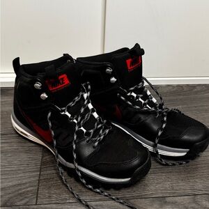 Nike Black and Red Sneakers for Ultimate Style